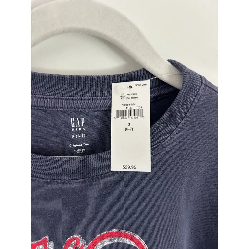GAP The Beach Boys Graphic T-Shirt Short Sleeve Tee NWT Size Small 6/7 Band Tee